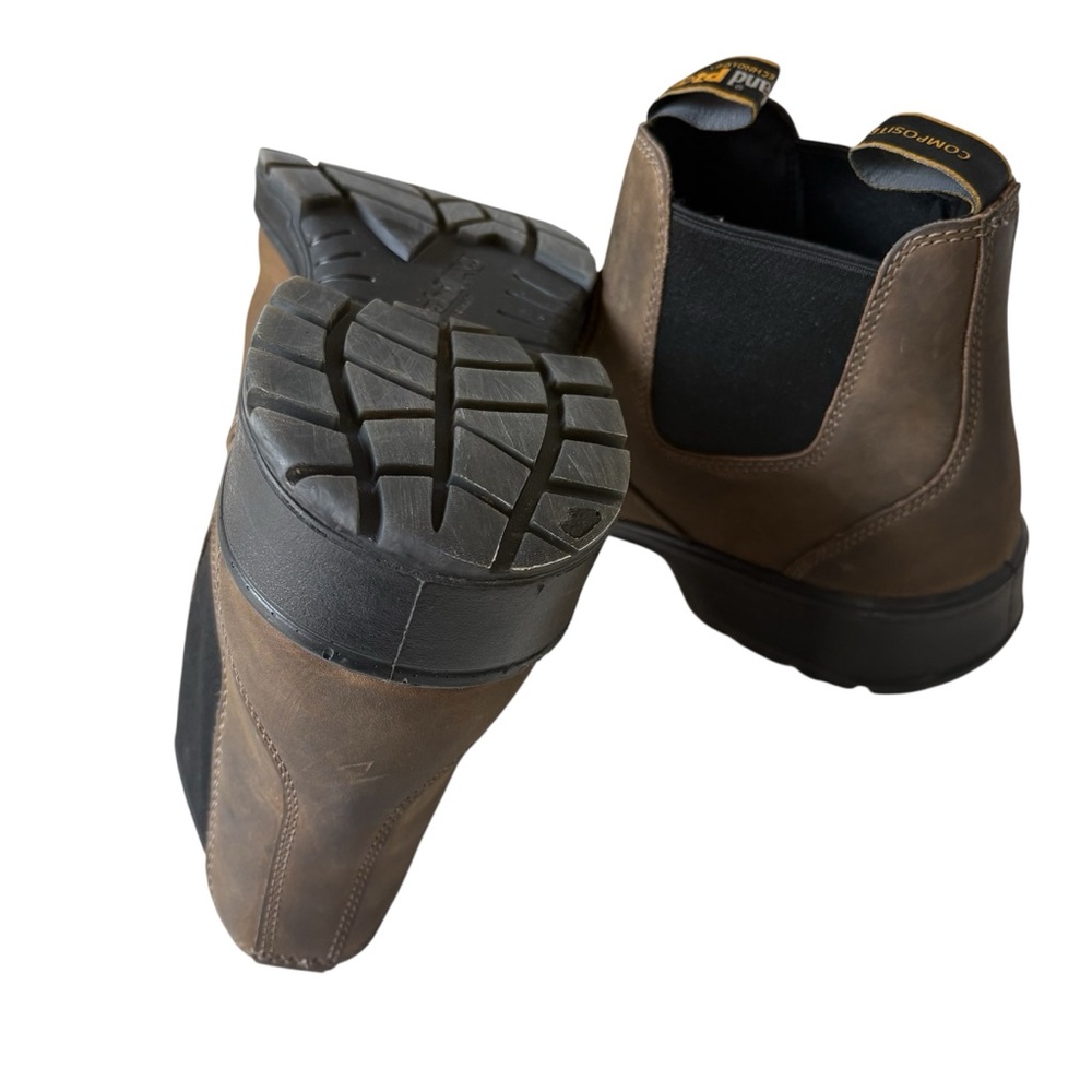 Timberland Men's Nashoba Casual Composite Toe Work Shoe‎ Boot Brown Leather 11 - Picture 10 of 13